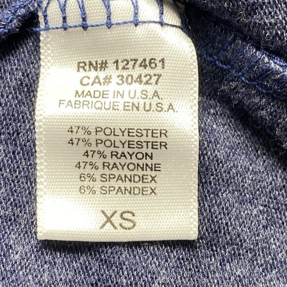 WILDFOX Sweatshirt Long Sleeve Crewneck Pullover Beach Blue XS 77-24 - Picture 10 of 11